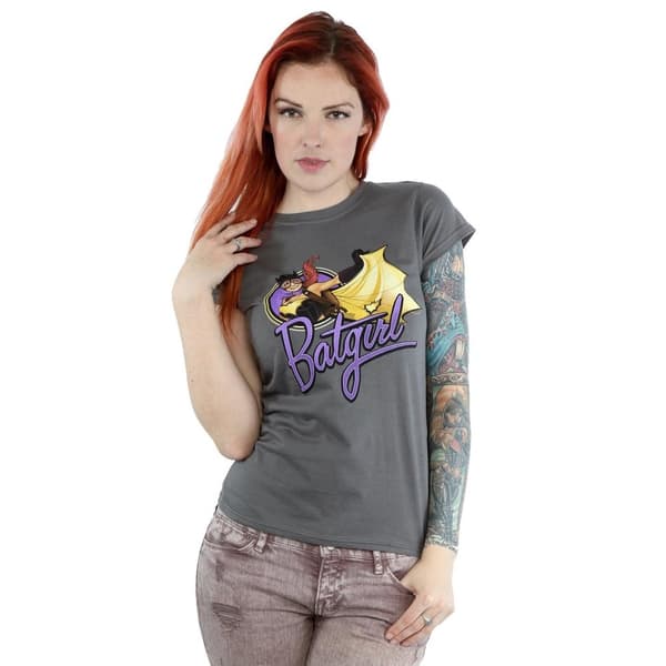 DC Bombshells Womens/Ladies Batgirl Badge Heather T-Shirt