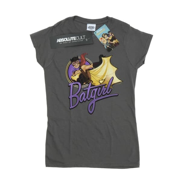 DC Bombshells Womens/Ladies Batgirl Badge Heather T-Shirt
