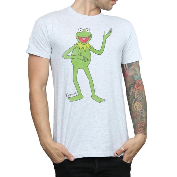The Muppets Mens Classic Kermit Heather T-Shirt