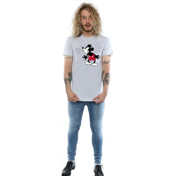 Disney Mens Mickey Mouse Tongue T-Shirt