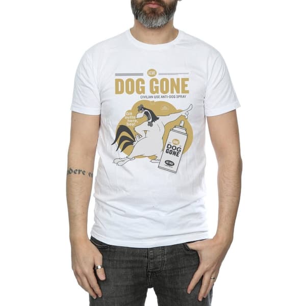 Looney Tunes Mens Dog Gone Foghorn Leghorn Cotton T-Shirt