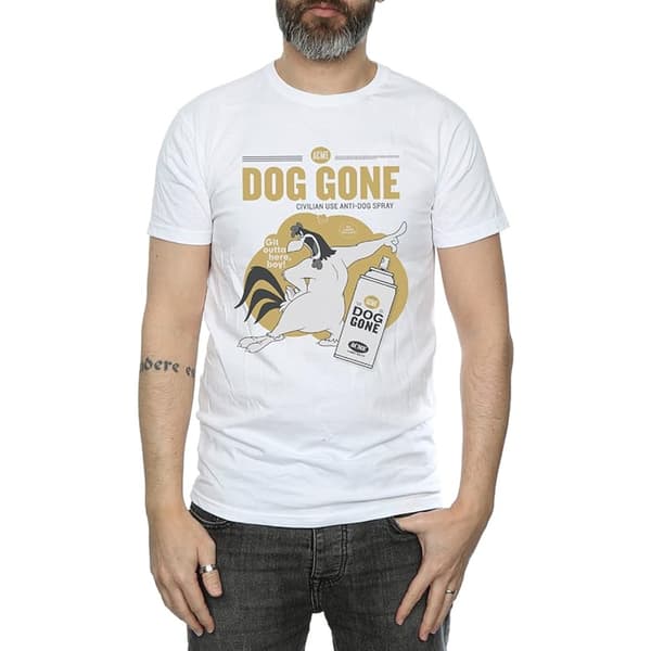 Looney Tunes Mens Dog Gone Foghorn Leghorn Cotton T-Shirt