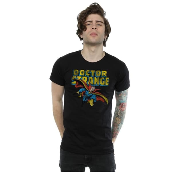 Doctor Strange Mens Flying Cotton T-Shirt