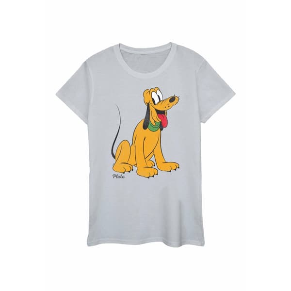 Disney Womens/Ladies Classic Pluto Heather T-Shirt