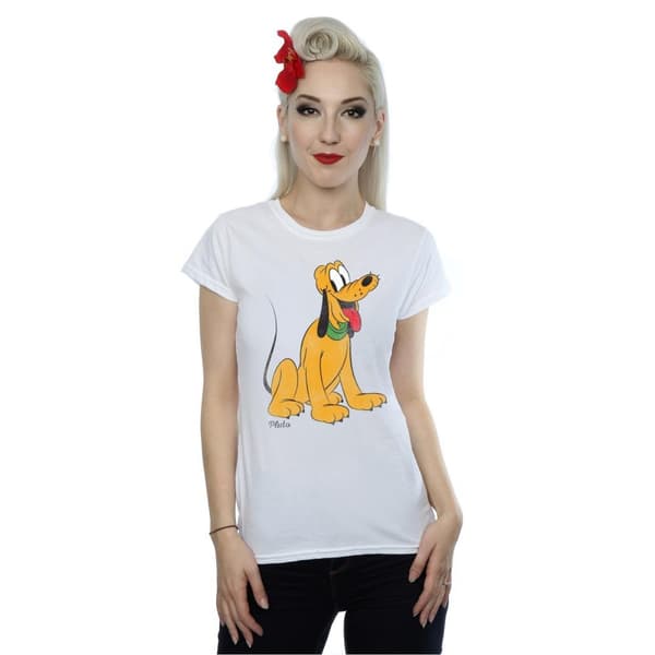 Disney Womens/Ladies Classic Pluto Heather T-Shirt