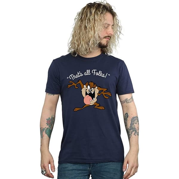 Looney Tunes Herr That´s All Folks Taz T-shirt i bomull