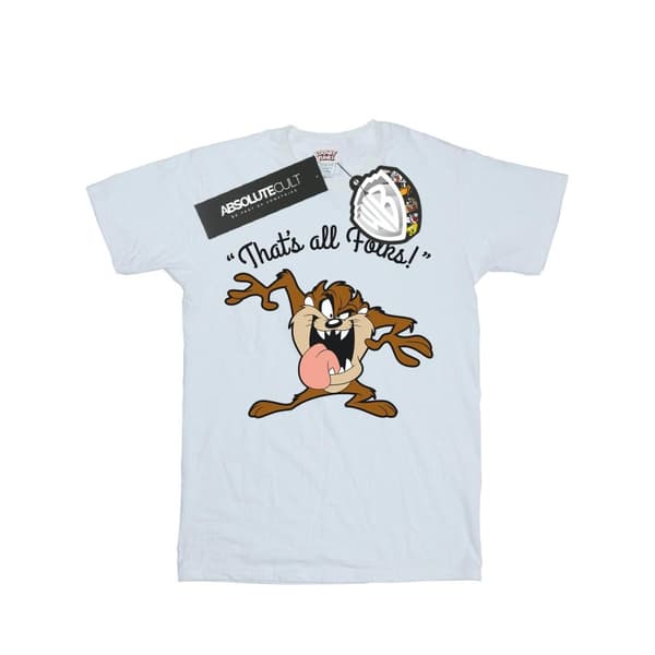 Looney Tunes Mens That´s All Folks Taz Cotton T-Shirt