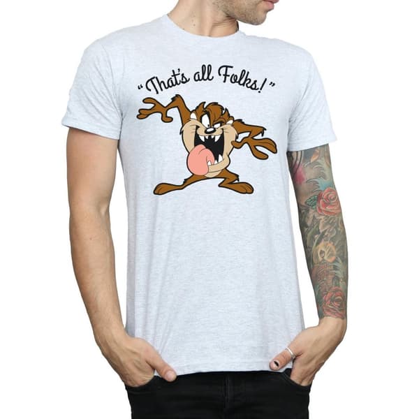 Looney Tunes Herr That´s All Folks Taz T-shirt i bomull