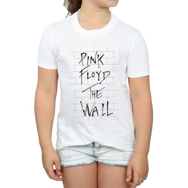 Pink Floyd Girls The Wall Cotton T-Shirt White 9-11 Years