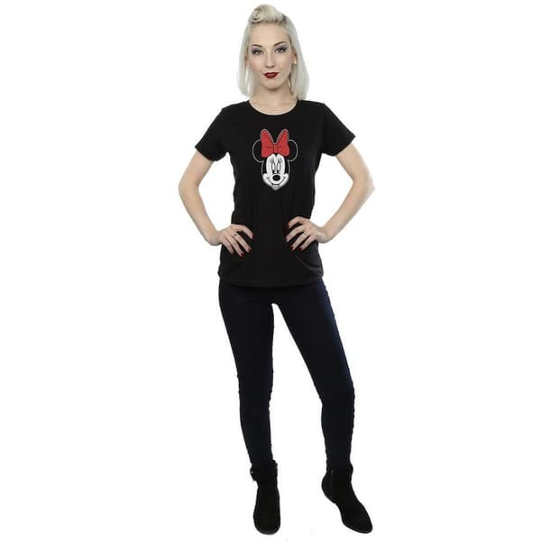 Disney Dam/Tjej Minnie Mouse T-shirt i bomull