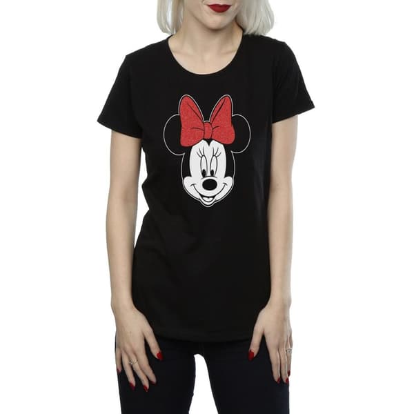 Disney Dam/Tjej Minnie Mouse T-shirt i bomull