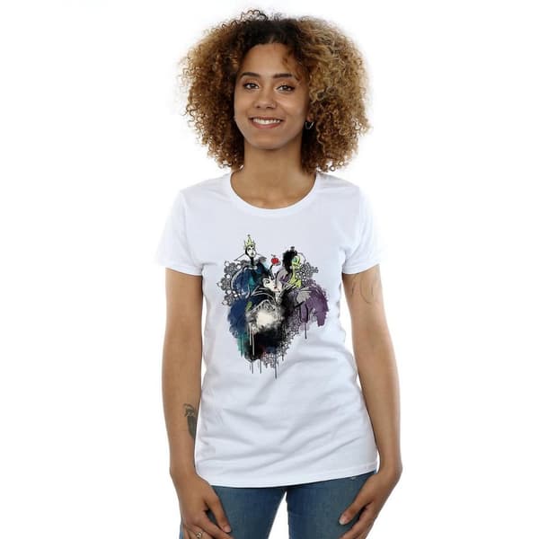 Disney Dam/Lady Villains T-shirt i bomull