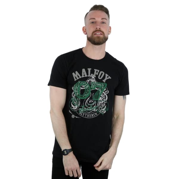 Harry Potter Mens Seeker Draco Malfoy Cotton T-Shirt