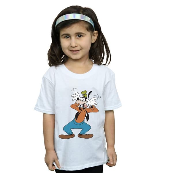 Disney T-shirt i bomull Crazy Goofy för flickor