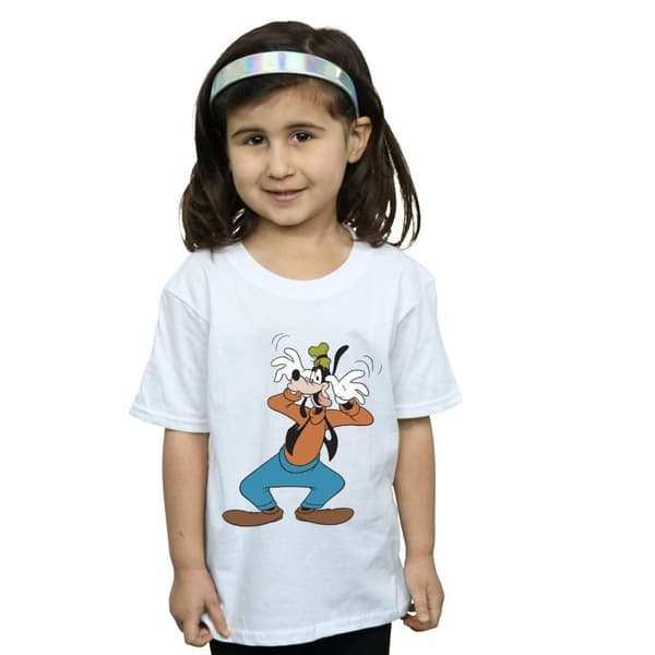 Disney T-shirt i bomull Crazy Goofy för flickor