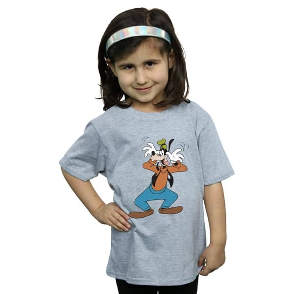 Disney T-shirt i bomull Crazy Goofy för flickor