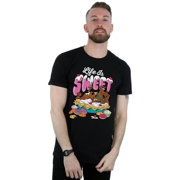 Scooby Doo Mens Life Is Sweet T-Shirt