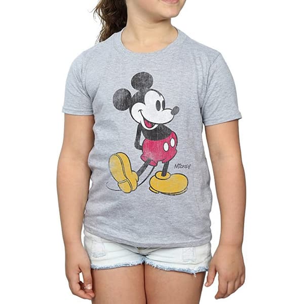 Disney Klassisk Kick Musse Pigg T-shirt för flickor