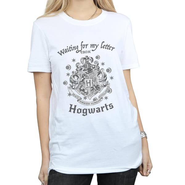Harry Potter Womens/Ladies Waiting For My Letter Hogwarts Cotton Boyfriend T-Shirt