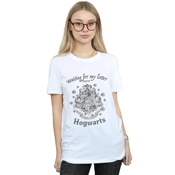 Harry Potter Womens/Ladies Waiting For My Letter Hogwarts Cotton Boyfriend T-Shirt