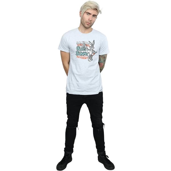 Looney Tunes Mens Bugs Bunny Vintage T-Shirt