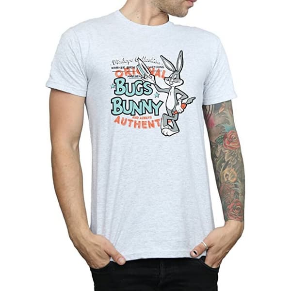 Looney Tunes Mens Bugs Bunny Vintage T-Shirt