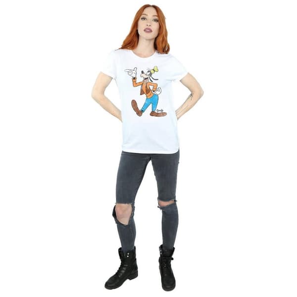 Disney Dam/Lady Classic Goofy Boyfriend T-shirt i bomull