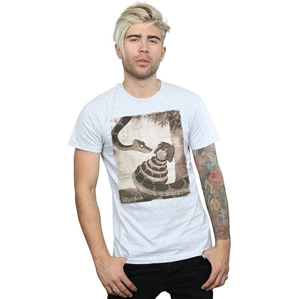 Jungle Book Mowgli och Baloo dansar t-shirt för herrar