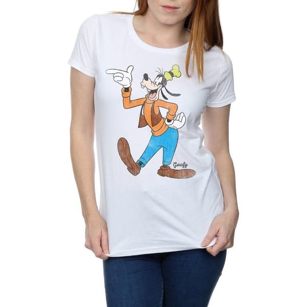 Disney Womens/Ladies Classic Goofy Cotton T-Shirt