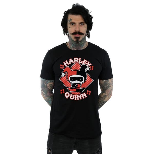 Harley Quinn Chibi bomulls-T-shirt för herrar