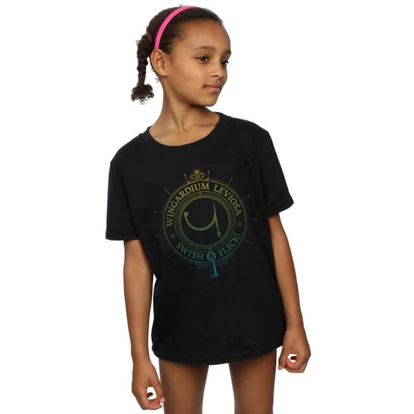 Harry Potter Wingardium Leviosa bomulls-T-shirt för flickor