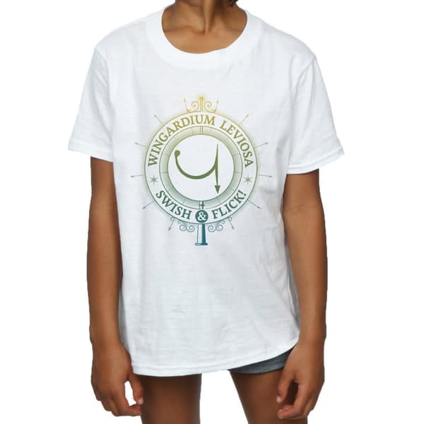 Harry Potter Girls Wingardium Leviosa Cotton T-Shirt