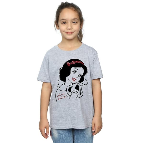 Snow White And The Seven Dwarfs Glitter T-Shirt för flickor