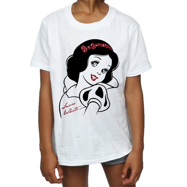 Snow White And The Seven Dwarfs Glitter T-Shirt för flickor
