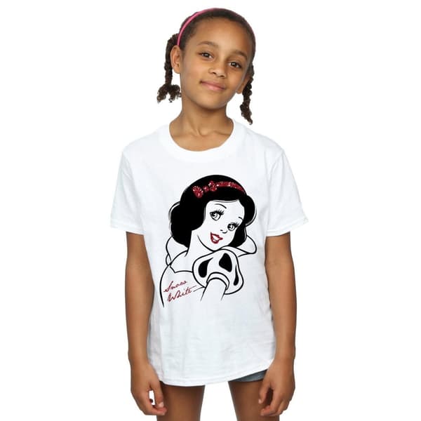 Snow White And The Seven Dwarfs Glitter T-Shirt för flickor