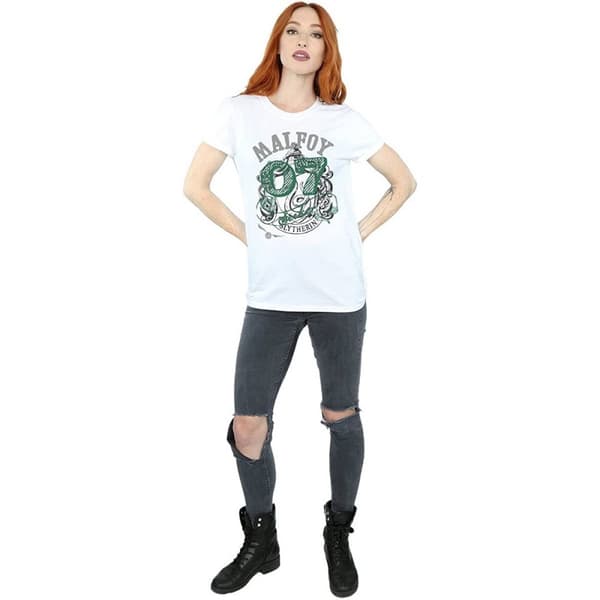 Harry Potter Womens/Ladies Malfoy Slytherin Cotton T-Shirt