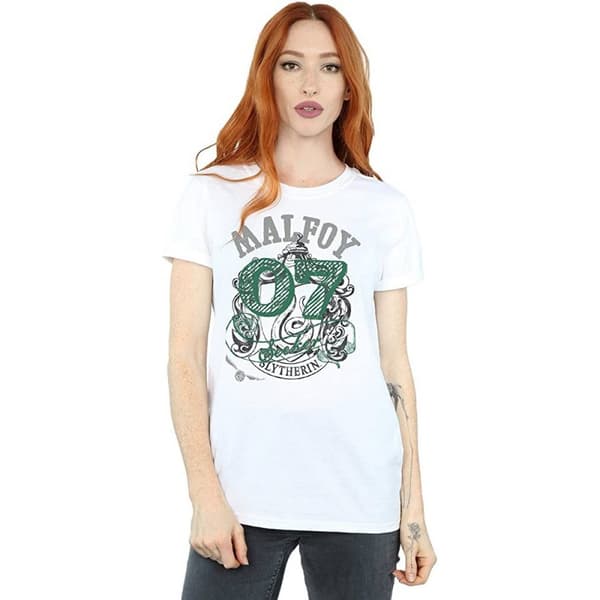 Harry Potter Womens/Ladies Malfoy Slytherin Cotton T-Shirt