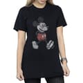 Miniatyrbillede 2 af 5: Disney Womens/Ladies Walking Mickey Mouse Cotton Boyfriend T-Shirt