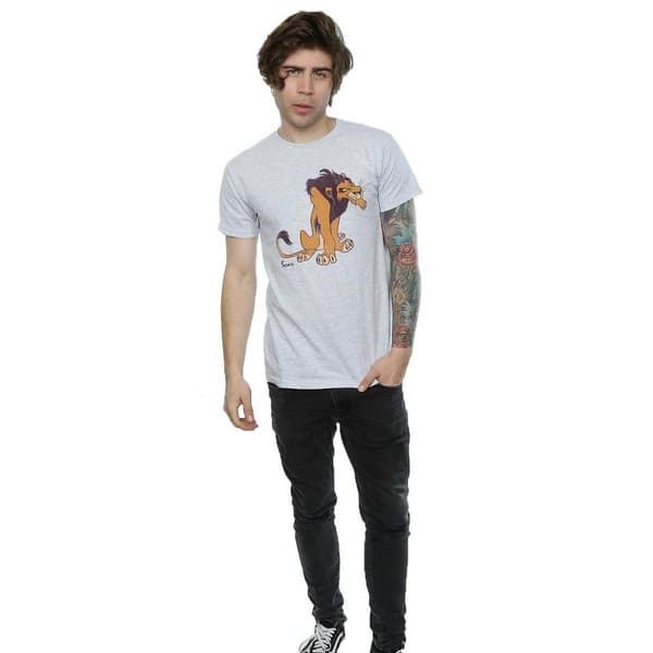 The Lion King Mens Classic Scar Heather T-Shirt