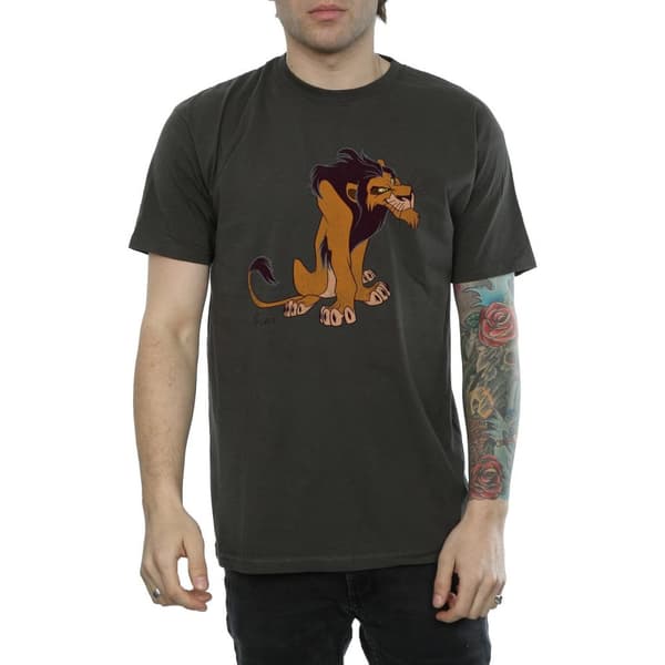 The Lion King Mens Classic Scar Heather T-Shirt