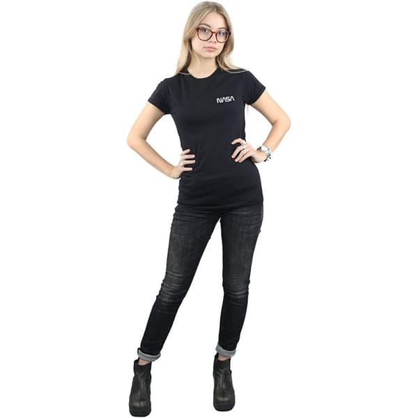 NASA Womens/Ladies Modern Logo Cotton T-Shirt