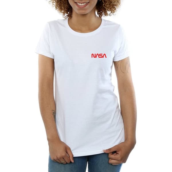 NASA Womens/Ladies Modern Logo Cotton T-Shirt