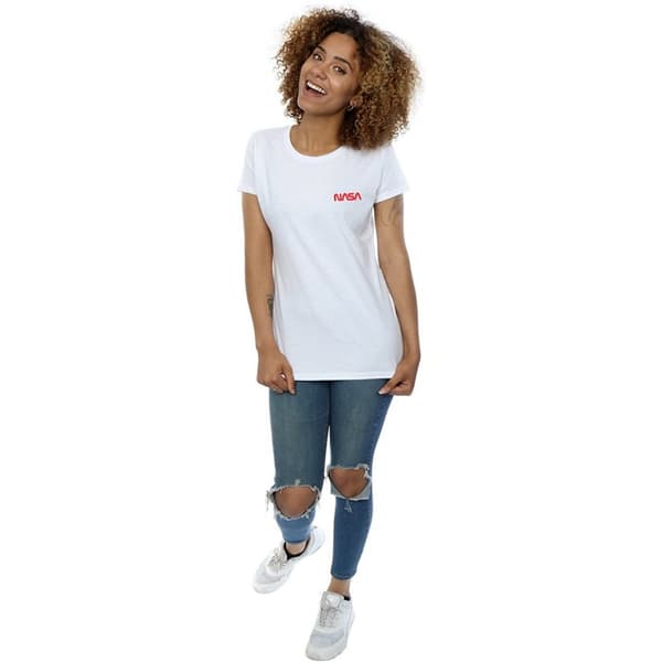 NASA Womens/Ladies Modern Logo Cotton T-Shirt