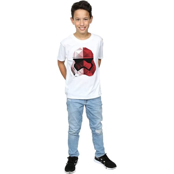 Star Wars: The Last Jedi T-shirt i bomull med stormtrooperhjälm från Cubist för pojkar