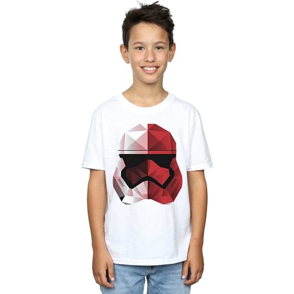 Star Wars: The Last Jedi T-shirt i bomull med stormtrooperhjälm från Cubist för pojkar