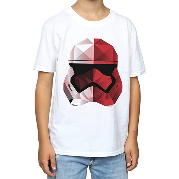 Star Wars: The Last Jedi T-shirt i bomull med stormtrooperhjälm från Cubist för pojkar