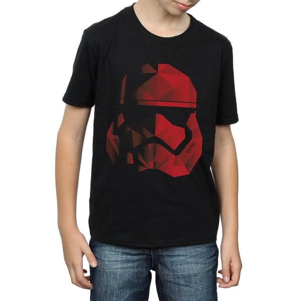 Star Wars: The Last Jedi T-shirt i bomull med stormtrooperhjälm från Cubist för pojkar
