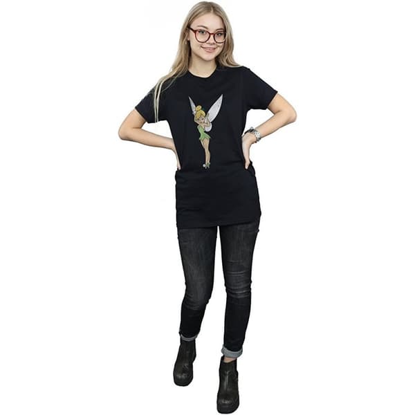 Tinkerbell Boyfriend-t-shirt i bomull för damer/damer