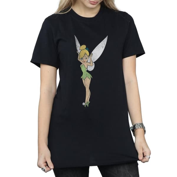 Tinkerbell Boyfriend-t-shirt i bomull för damer/damer