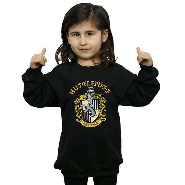 Harry Potter Girls Hufflepuff Cotton Sweatshirt
